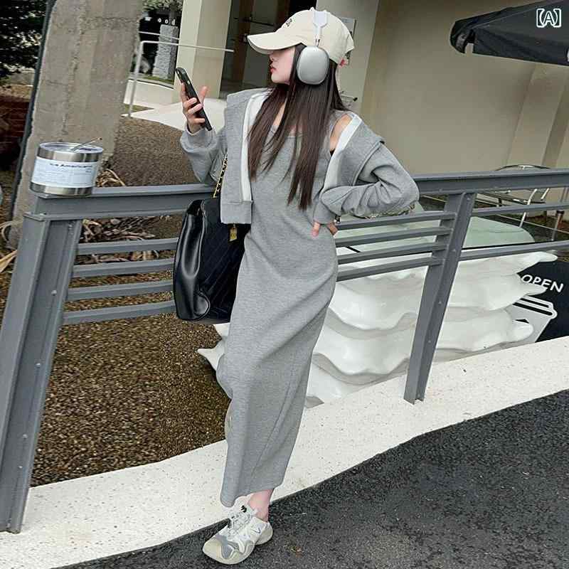 キッズ セットアップ 女の子 フード付き ショート丈 ジップアップ パーカー キャミ...