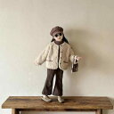 アウター キッズ 女の子 韓国風 もこもこ ボア フリースジャケット ショート丈 厚手 柔らかな肌触り ポリエステル 長袖 カーキ 秋冬 子供服