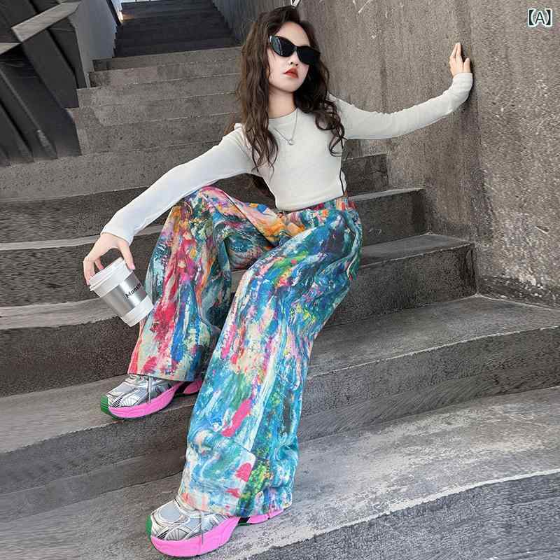 ・主な素材: デニム・スタイル: 韓国・丈: フルレングス・カテゴリ: ジーンズ・素材構成: デニム70%・性別: レディース・柄: 迷彩・加工: 柔軟加工・要素: トレンド・ウエスト: ハイウエスト・ウエスト仕様: ゴムウエスト・対応身長...