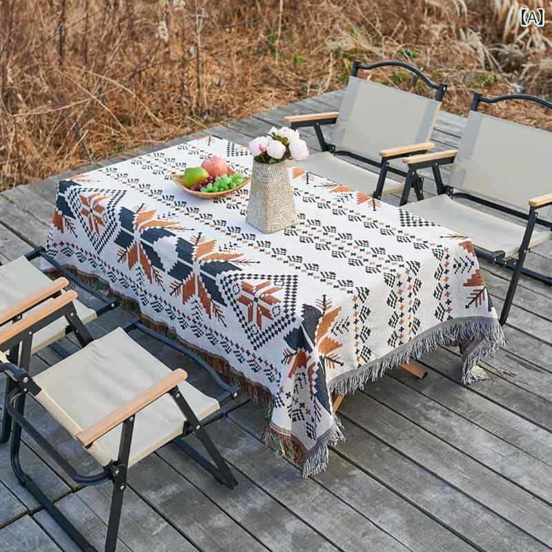 レジャーシート ピクニックマット テント下敷き テーブルクロス 厚手 ボヘミアン風 キャンプ 防湿 断熱..