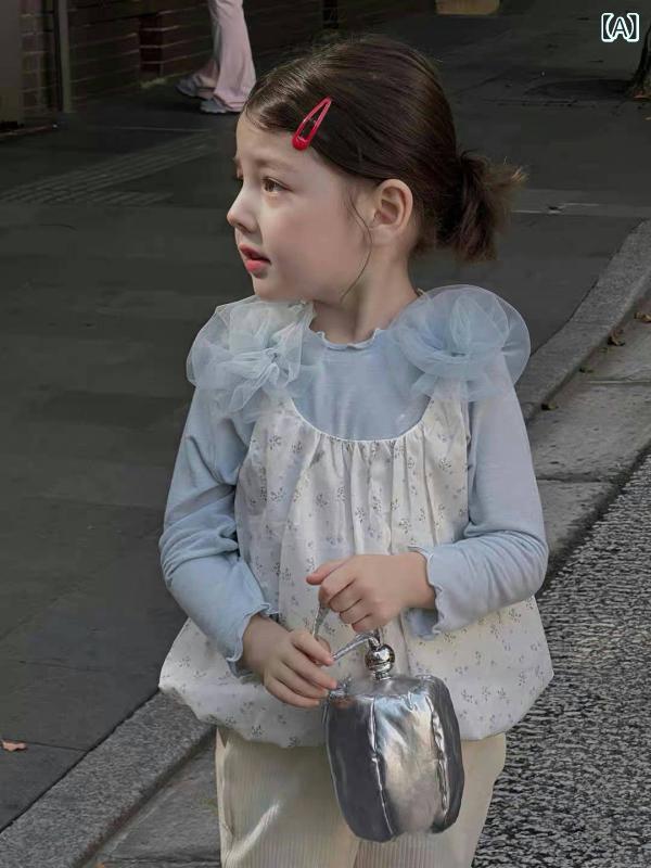Long-Trousers, Trousers - キッズ 女の子 女児 ベビー 上下セット 花柄 キャミソール カジュアルパンツ 2点セット かわいい おしゃれ 韓国風 コットン 綿 春秋 普段着 お出かけ
