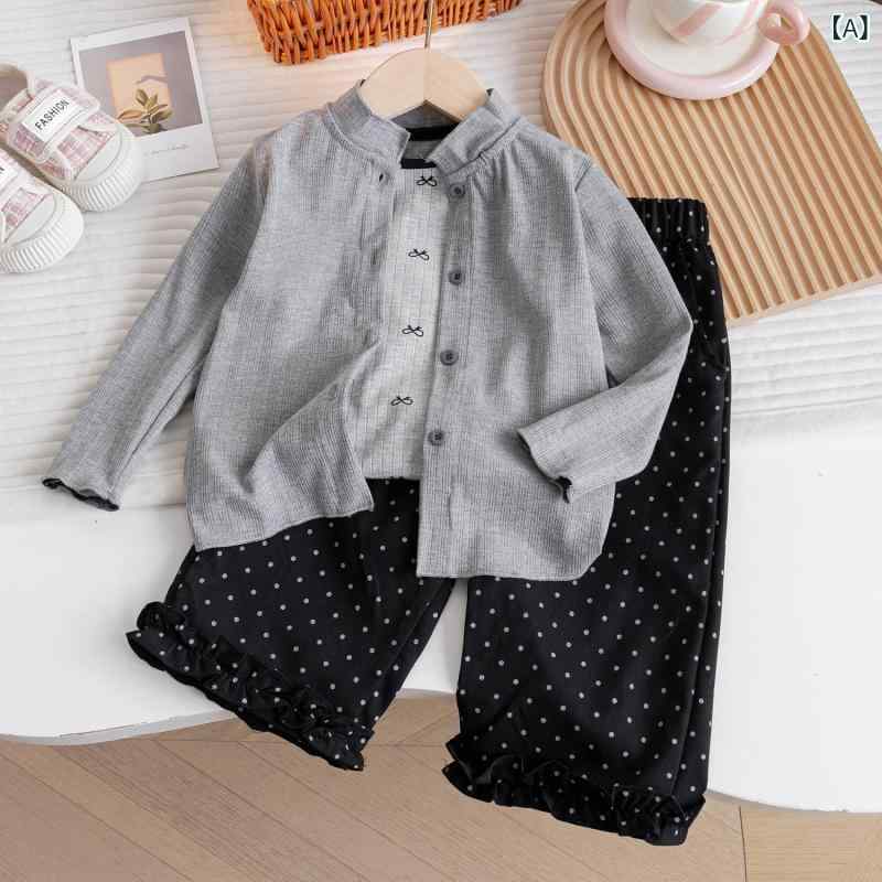 ・カテゴリ: 子供用セットアップ・性別: 女性・スタイル: 韓国・セットタイプ: パンツセット・セット点数: 3点セット・ギフトボックス内容: 服装・袖丈: 長袖・パンツ丈: ロング・生地加工: 柔軟加工・厚さ: 普通・柄: 無地・主な素材...