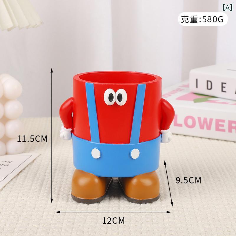 ペン立て かわいい キャラクター 樹脂 レジン 大容量 卓上 デスク 小物収納 整理ボックス 文具ケース ..