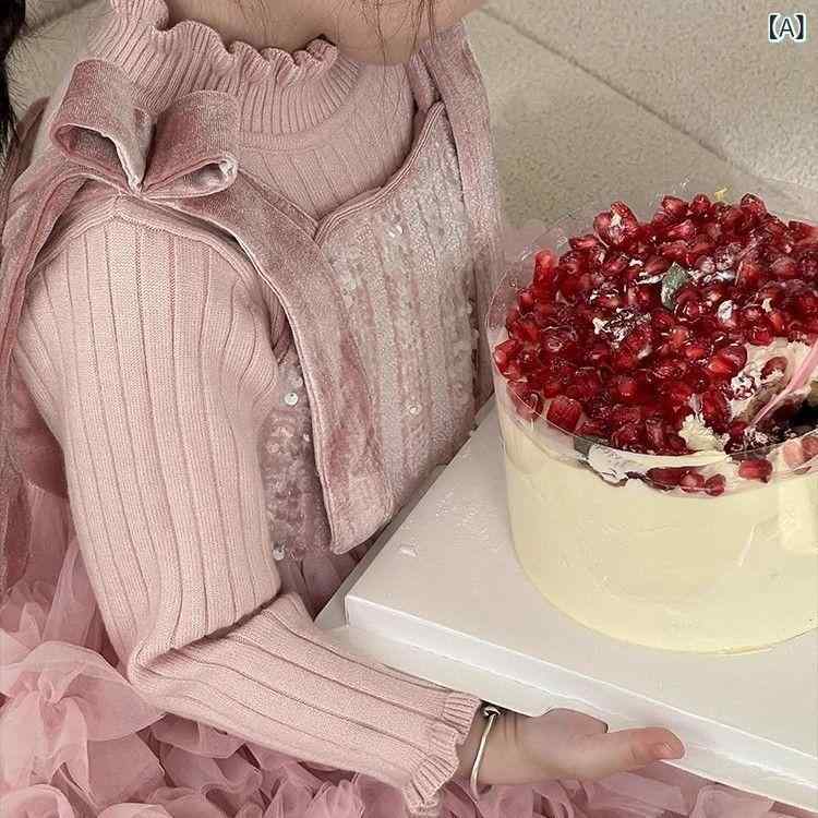 ワンピース 女の子 子供 ドレス フォーマル 発表会 お呼ばれ パーティー ロリータ キャミソール ふわふわ ボリューム ティアード フリル プリンセス かわいい おしゃれ ピンク 綿 コットン 秋冬 裏起毛