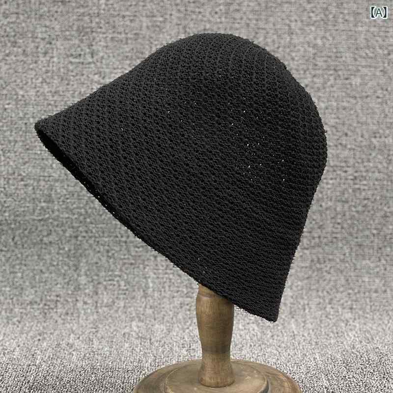 For Women - ハット レディース バケットハット サファリハット ニット 透かし編み 通気性 蒸れない 小顔効果 日よけ UVカット 紫外線対策 韓国風 トレンド おしゃれ かわいい 普段使い レジャー アウトドア 旅行 春夏秋