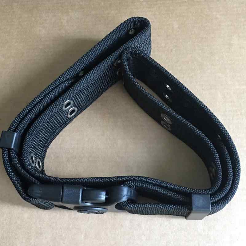 ベルト メンズ 男性用 アウトドア 警備用 ナイロン 帆布 キャンバス 編み込み メッシュ カジュアル 普段使い 伸縮性 ストレッチ タクティカル ミリタリー 作業用 ピンバックル PUレザー(4)