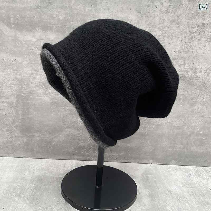 For Women - ニット帽 レディース 秋冬 ウール 保温 防風 小顔効果 耳当て 伸縮性 合わせやすい 韓国風ファッション かわいい スイートスタイル カジュアル 日常使い