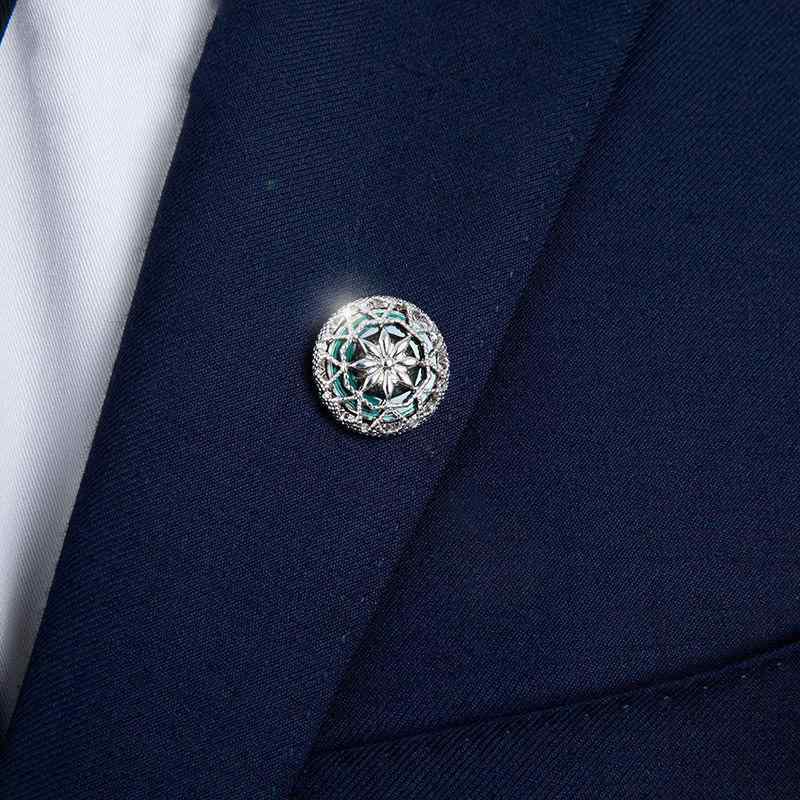 ブローチ メンズ 男性用 レトロ ヴィンテージ スター 星 流星 ピン エンブレム スーツ ジャケット 服 ..