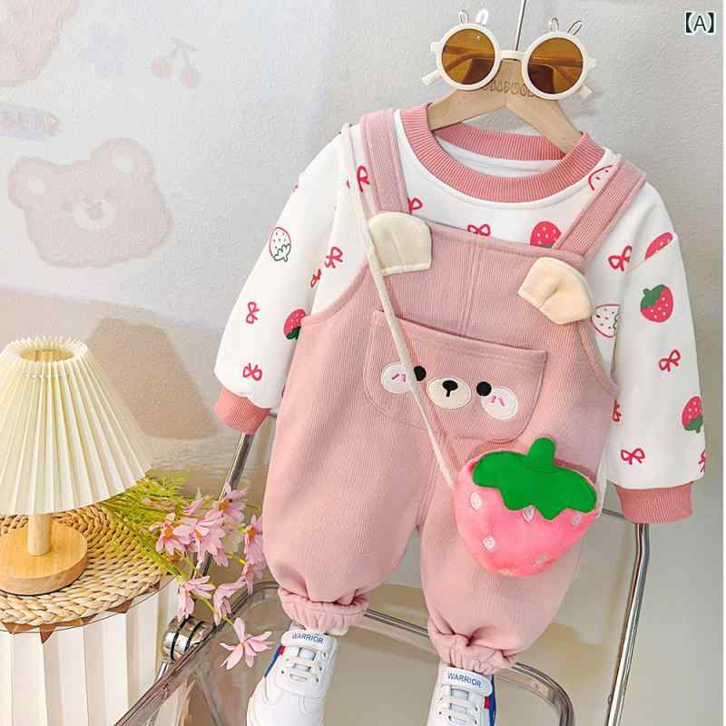 Top & Bottom Sets - ベビー服 男の子 女の子 裏起毛 セットアップ パンツ 上下セット 秋冬 かわいい カジュアル 綿 コットン キャラクター 普段着 部屋着