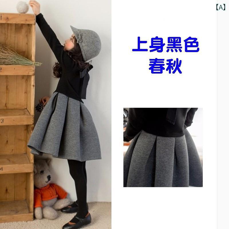 ワンピース 女の子 キッズ 日韓スタイル 韓国風 カジュアル 普段使い お出かけ 綿 コットンブレンド エ..