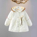 中綿ジャケット 女の子 キッズ ベビー 女児 1-3歳 秋冬 防寒 保温 フード付き アウター コート 外出用 通園 普段使い 丸襟 前開き