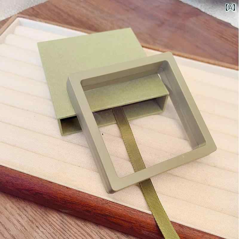 ・カテゴリ: 包装盒・用途: 飾品包装・カラー展開: 绿色、蝴蝶结・サイズ展開: 9*9cm