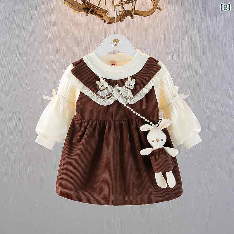 ワンピース 女の子 ベビー キッズ 子供服 春秋 かわいい おしゃれ 上品 プリンセス...