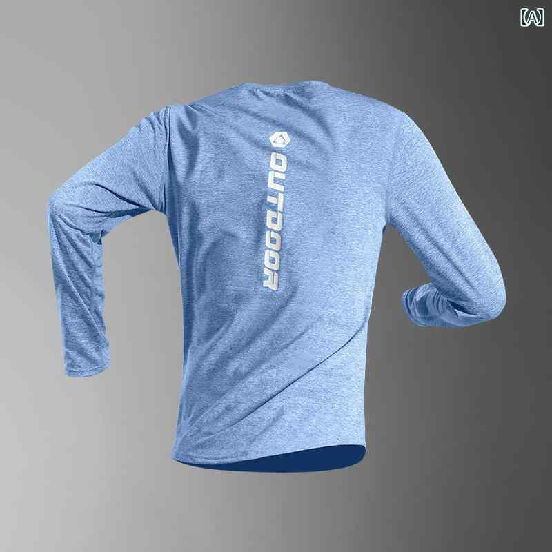 長袖Tシャツ メンズ 吸汗速乾 クルーネック バスケットボール ランニング トレーニング ジム スポーツ ..