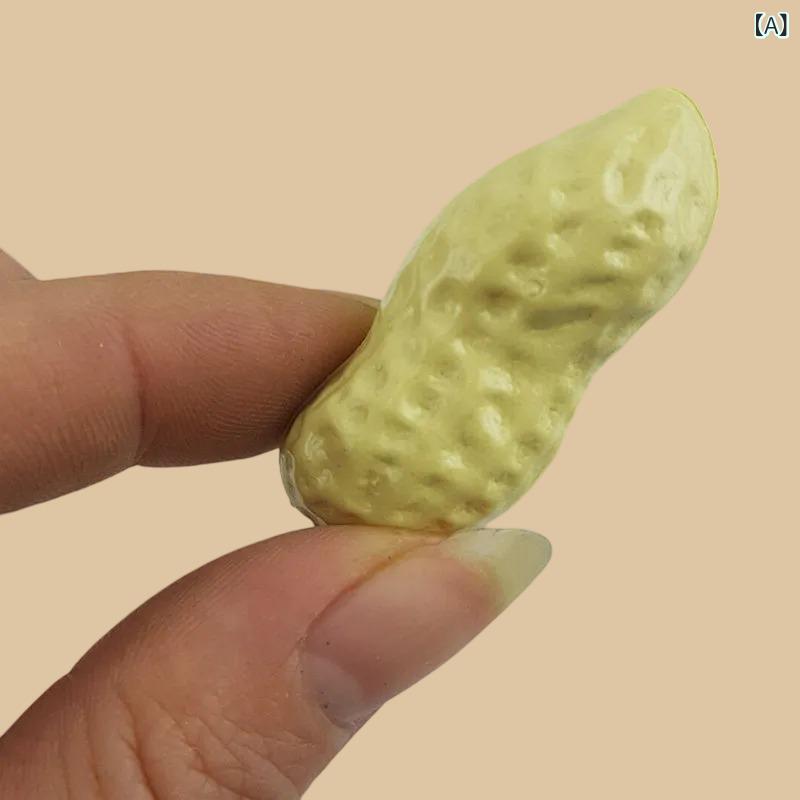 食品サンプル フェイクピーナッツ 野菜 模型 プラスチック製 ディスプレイ レストラン キャビネット 撮..