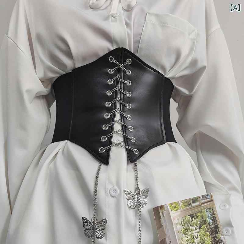 ・主な素材: PUレザー・バックル素材: PUレザー、フェイクレザー・留め具: スムーズバックル・カラー展開: バタフライブラック、バタフライホワイト・幅: 約2～4cm・スタイル: 万能、カジュアル、シンプル・スタイルカテゴリ: ファッシ...