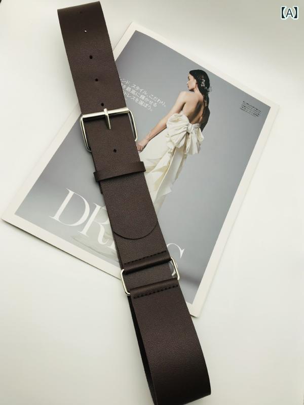 ベルト レディース 幅広 ウエストマーク コルセット PUレザー 合皮 ピンバックル ファッション 韓国風 ..