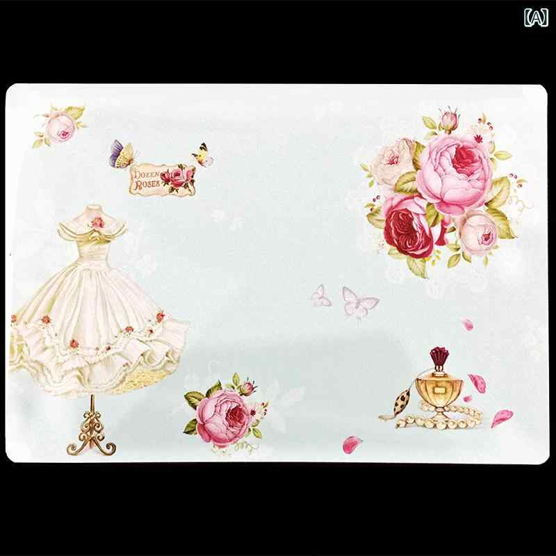 ランチョンマット テーブルマット プレースマット 防水 撥水 お手入れ簡単 洗える 拭ける シンプル おしゃれ PVC 長方形 ダイニング 食卓 キッチン 花柄 大理石柄 40cm 25cm