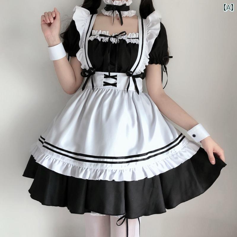 メイド服 レディース 純欲系 セクシー ビスチェ風 JK制服 スクールガール 日系 ロリータ かわいい アニ..