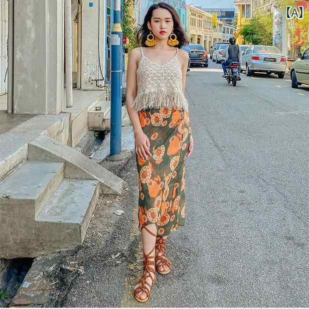 トップス レディース 女性用 キャミソール タンクトップ ノースリーブ 刺繍 透かし編み かぎ針編み ニ..