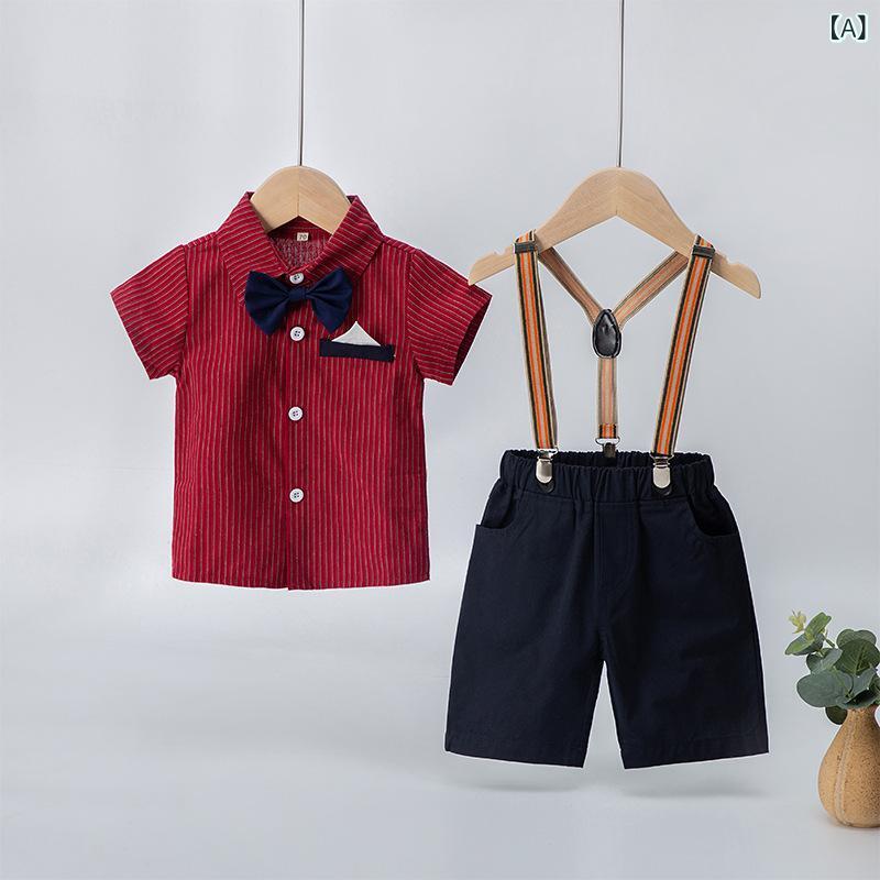 ベビーフォーマル 男の子 スーツ ジャケット セットアップ サロペット ショートパンツ 1歳 誕生日 結婚..