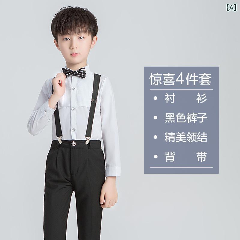 スーツ 男の子 子供 キッズ フォーマル 礼服 セットアップ 4点セット 結婚式 発表会 入学式 卒業式 冠婚葬祭 ジャケット シングルブレスト 長袖 無地 ポリエステル 英国風 ブリティッシュスタイル