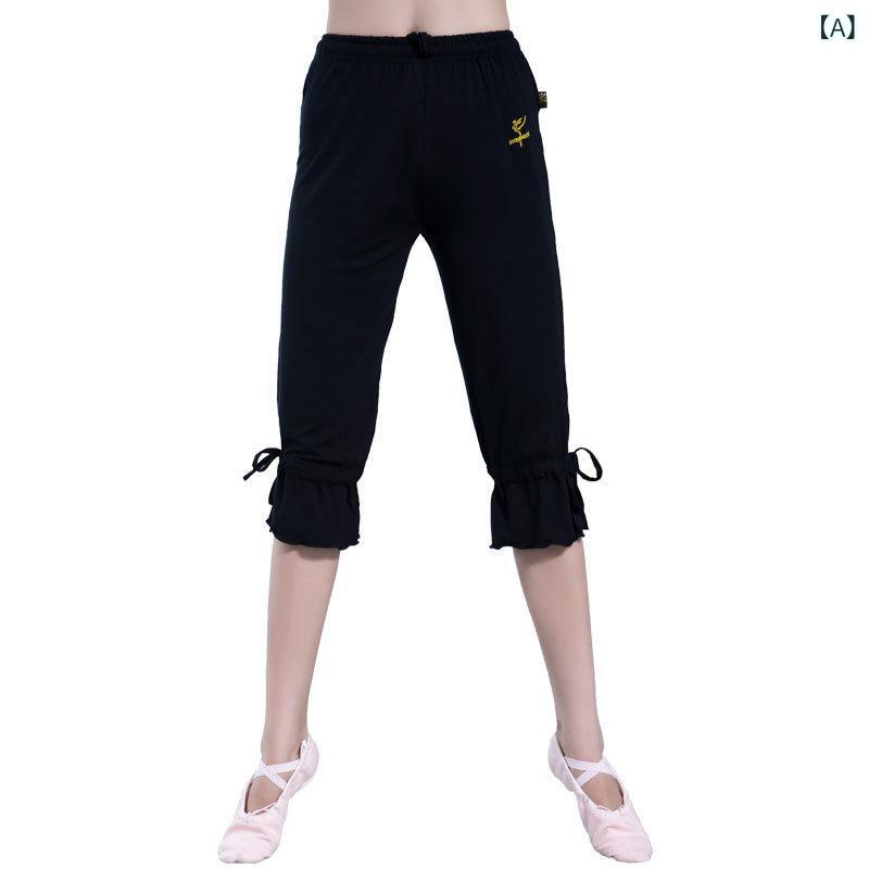 パンツ レディース 大人用 ダンス練習 ヨガ スポーツ 普段使い リラックス ステージ衣装 薄手 コットン..