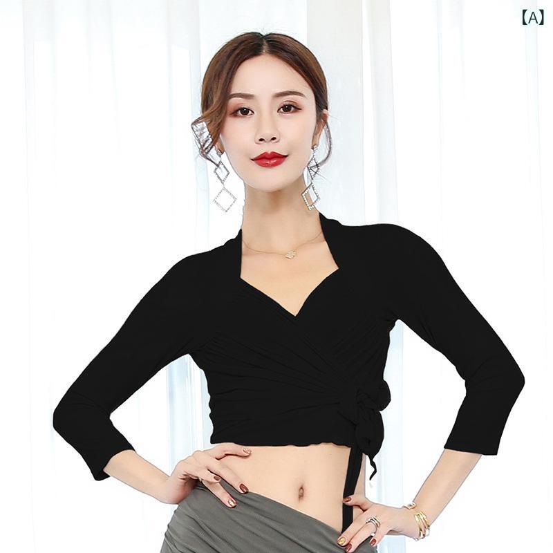 ベリーダンス 衣装 レディース 秋冬 レッスン 練習着 発表会 ステージ オフショルダー セクシー トップス ロングスカート セットアップ 竹麻混 綿混