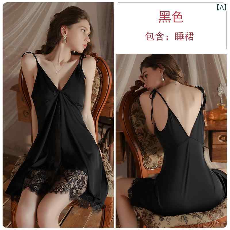 ナイトウェア レディース キャミソールスリップ ローブ セット 深Vネック レース シアー スリット カップ付き 谷間メイク ポリエステルサテン 薄手 部屋着 ルームウェア 大人かわいい 快適 通気性 伸縮性