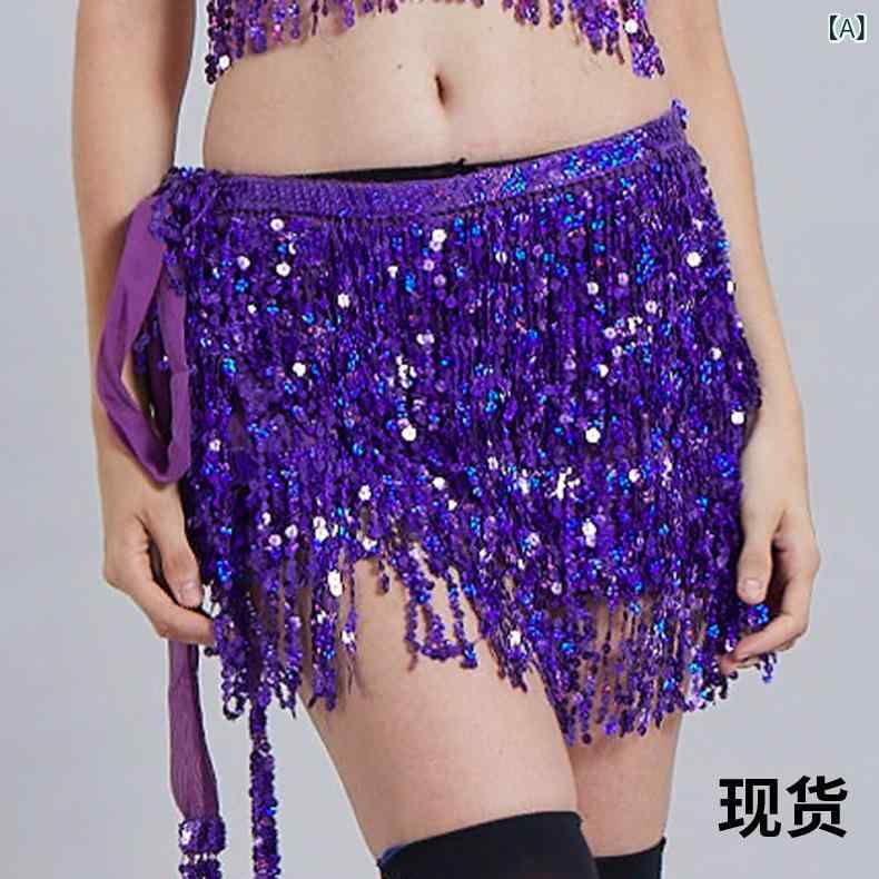 ヒップスカーフ レディース ベリーダンス インド舞踊 ウエストチェーン ヒップベルト ボヘミアン スパ..