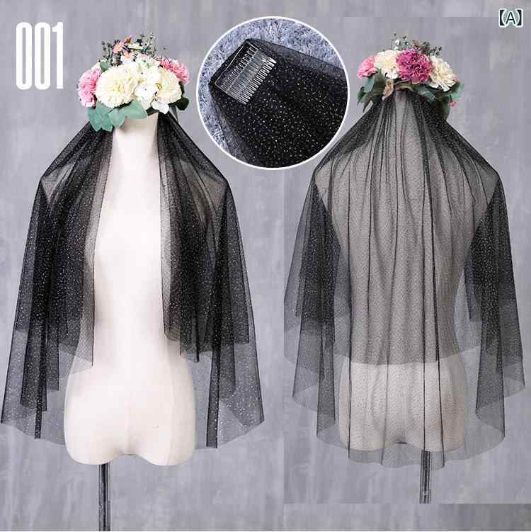 ウェディングベール 花嫁用 シングル レース 韓国風 結婚式 披露宴 挙式 前撮り ウェディングドレス ア..