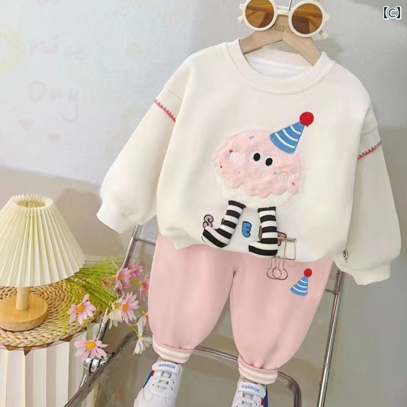 キッズ 女の子 上下セット かわいい おしゃれ 個性的 スウィート 韓国ファッション...
