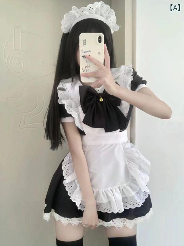 ワンピース レディース ドレス かわいい 日系 ロリータ バニーガール コスプレ 仮装 衣装 メイド服 白..