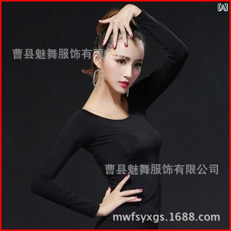 ダンスウェア レディース 大人用 ラテンダンス モダンダンス 社交ダンス 練習着 レッスン着 トップス ..