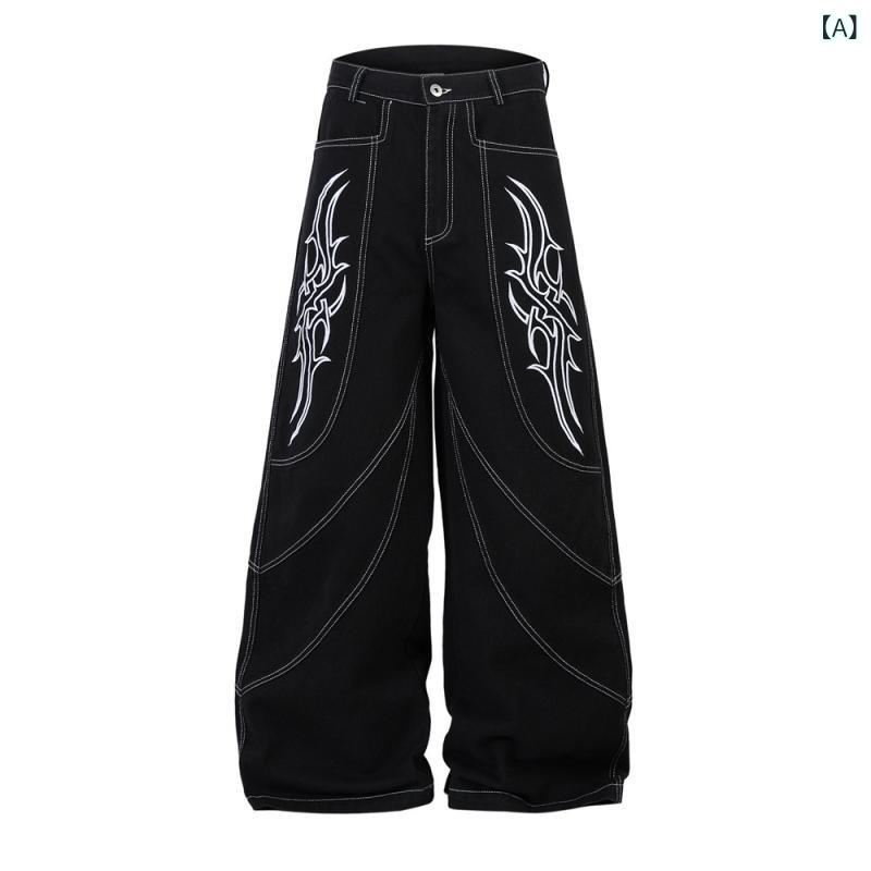 ・カテゴリ: デニムパンツ・スタイル: カーゴ、ストリートカジュアル・シルエット: ルーズフィット・丈: フルレングス・ウエスト: ミドルウエスト・フロント: ジップフライ・厚さ: 普通・着用シーズン: オールシーズン・主な素材: 綿・加工...