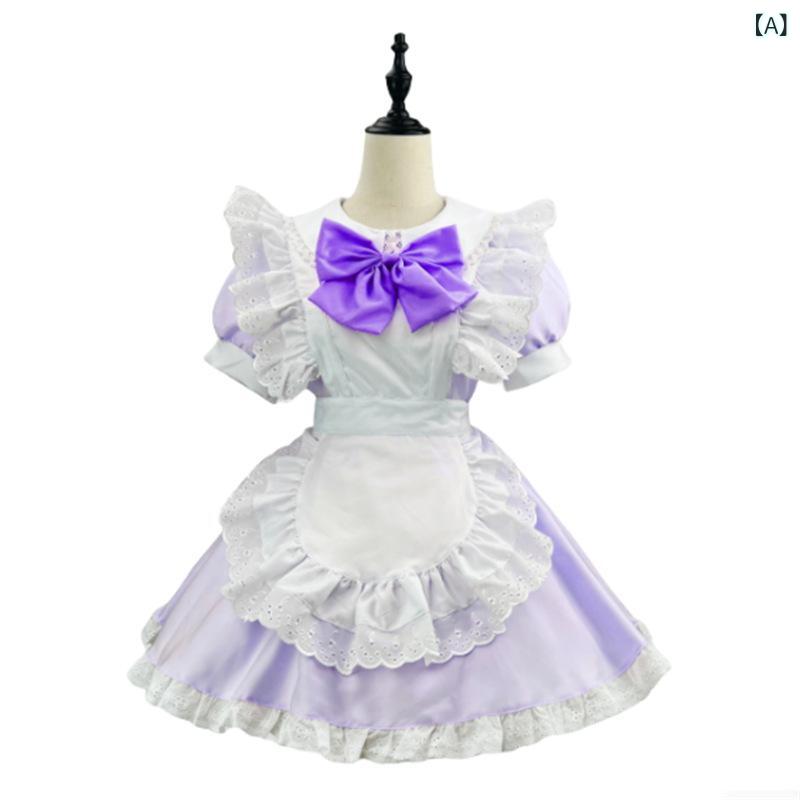 コスプレ 衣装 レディース 女性用 魔法少女まどか☆マギカ 暁美ほむら 鹿目まどか ロリータ メイド服 メ..