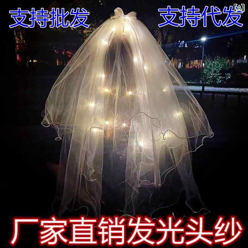 ヘアアクセサリー レディース ダブルレイヤー 光るベール ティアラ クラウン パール タッセル リボン ラインストーン 結婚式 発表会 パーティー ヘッドドレス