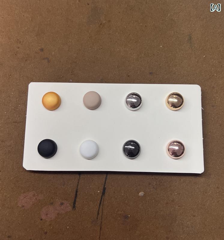 スカーフクリップ 男女兼用 強力マグネット式 ムスリムファッション 襟巻き ストール ショール 襟元 2WAY ブローチ シンプル 両面デザイン 高級感 アクセサリー 合金製 電気メッキ加工 ファッション小物