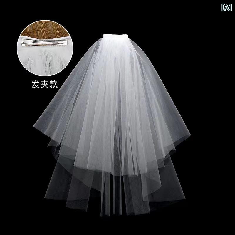 ヘッドドレス キッズ 女の子 卒業式 発表会 写真撮影 舞台 記念撮影 イベント ベール 親子お揃い フェアリー風 布製 ふわふわ ショート丈 ヘアクリップ 髪飾り 春夏