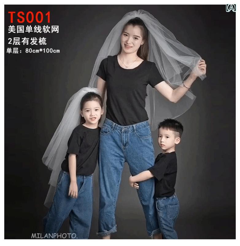 ヘッドドレス レディース ブライダル ウェディングベール 花嫁 リボン ナチュラル シンプル ガーリー チュール素材 韓国風 ロケーションフォト 前撮り 結婚式 披露宴 二次会 アイテム 白 オフホワイト 髪飾り