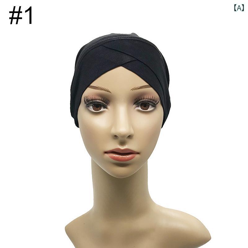 ターバン レディース 女性用 高品質 コットン モダール 伸縮性 ストレッチ フロントクロスデザイン 医..