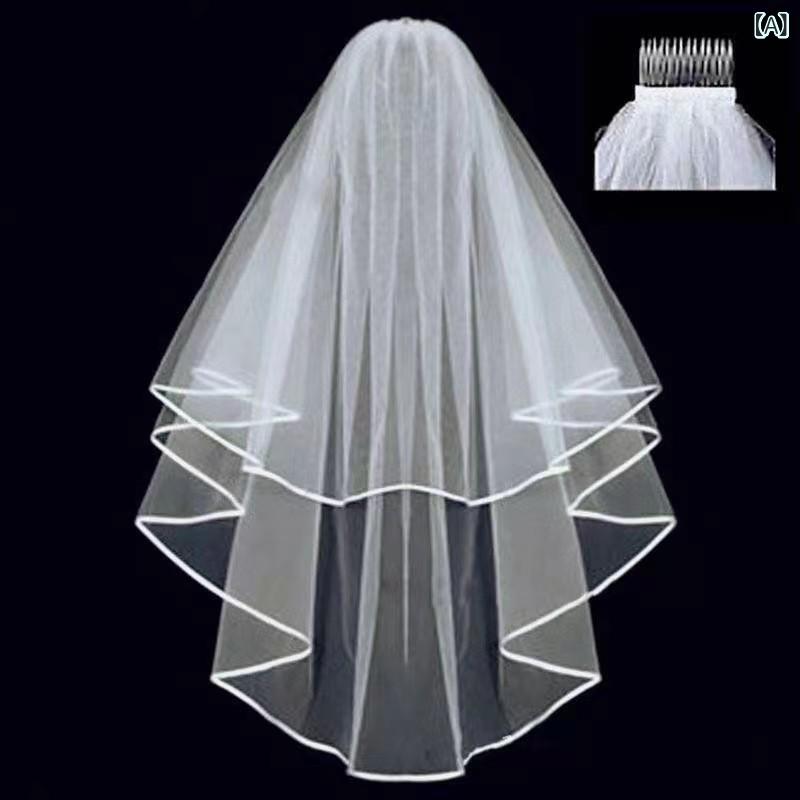 ベール 花嫁 ウェディング 結婚式 ブライダル フォトウェディング 前撮り 披露宴 二次会 ホワイト パイ..