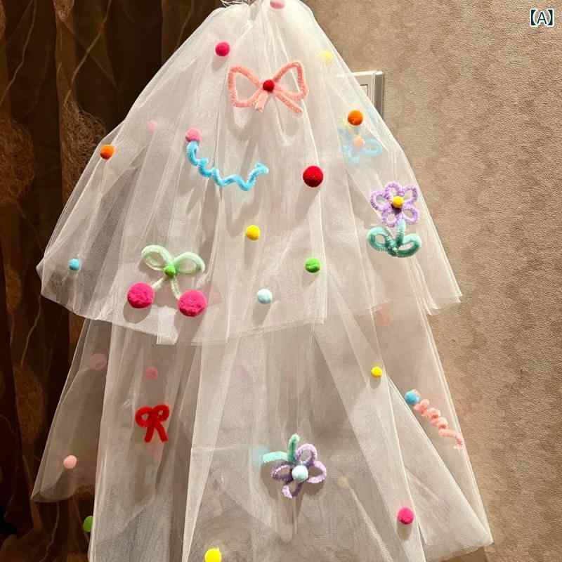 ・カテゴリ: ヘッドドレス・素材: メッシュ・スタイル: カップル向け・種類: ダブルレイヤー・長さ: 60cm以下