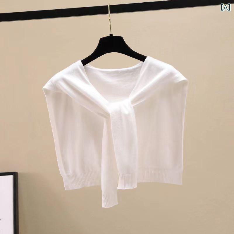 ショール レディース 女性用 無地 薄手 ニット ストール カーディガン 多機能 UVカット 冷房対策 肩掛..