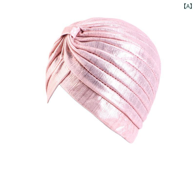 ターバン レディース エスニック レトロ ファッション メタリックカラー ヘッドラップ アラブ風 インド..