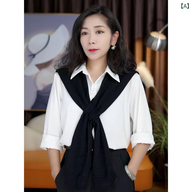 ショール 女性用 春秋 韓国風 ニット 無地 冷房対策 肩掛け 羽織り ボレロ カーディガン ポリエステル シンプル 保温 薄手 軽量 普段使い お出かけ ブラック ホワイト ベージュ
