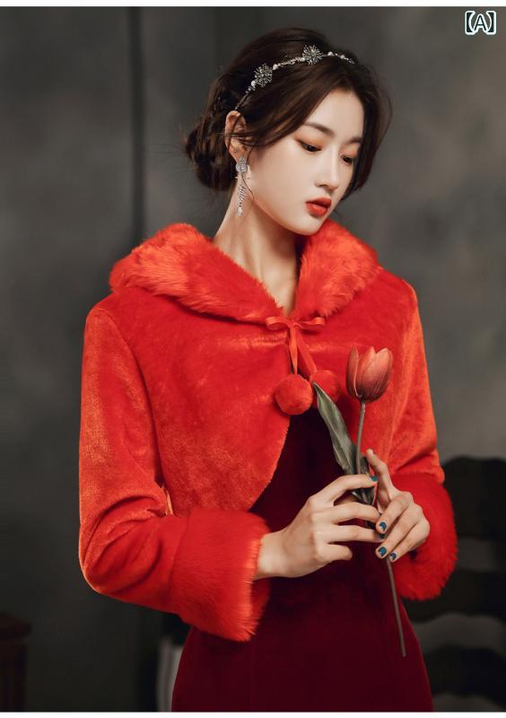 ショール 花嫁 レディース 結婚式 ウェディング ブライダル ケープ ボレロ 長袖 ホワイト フェイクカシ..