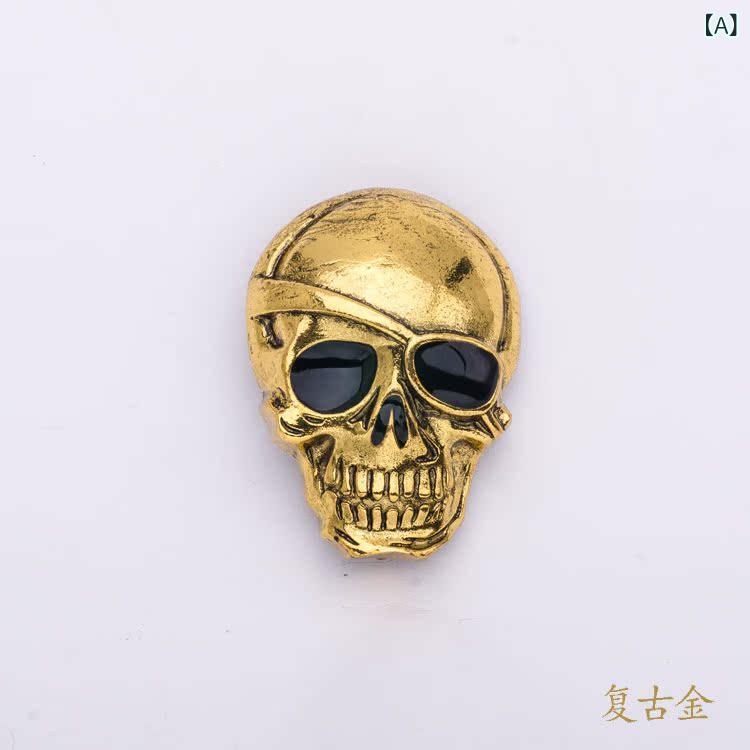 Brooches - ブローチ 男女兼用 ハロウィン パンプキン スカル ドクロ 髑髏 合金 電気メッキ加工 個性的 レトロ 欧米風 ファッション小物 アンティーク調 ゴールド シルバー