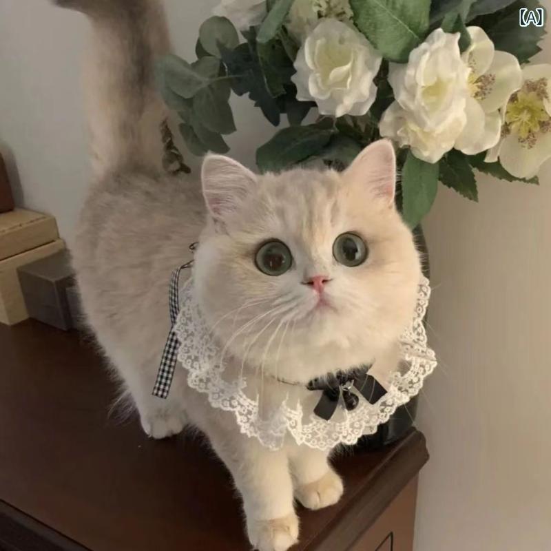 ペット用 スカーフ よだれかけ 犬 猫 中小型犬用 スタイ バンダナ かわいい おしゃれ チェック柄 花柄 リボン 蝶ネクタイ アクセサリー 飾り お散歩 お出かけ 普段使い