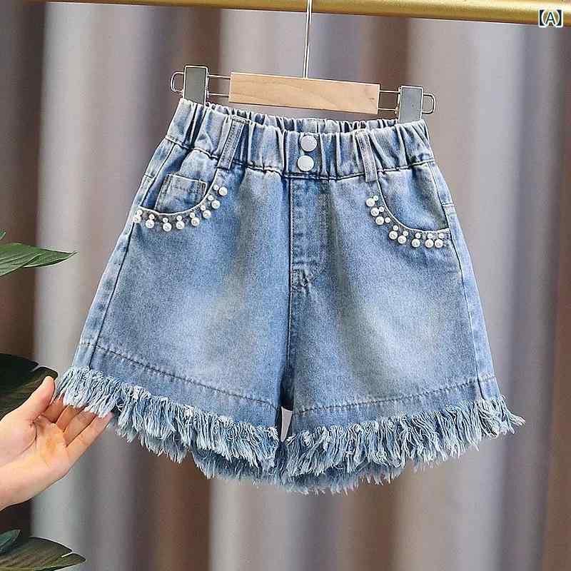 ・カテゴリ: 子供用パンツ・スタイル: 韓国風、ベーシック、カントリー、キュート、トレンド・素材: 綿 95%・パンツ丈: ショートパンツ・対象性別: 女の子・対象年齢: 8歳以上、身長140cm以上・生地加工: 柔軟加工、酵素洗い・柄: 無地・ウエスト: ミドルウエスト・前開き仕様: ゴムウエスト・カラー展開: ブルー・サイズ展開: 110cm、120cm、130cm、140cm、150cm